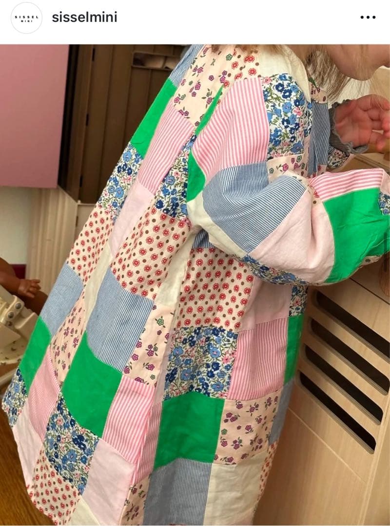 sissel miniパッチワークワンピース　4-5y