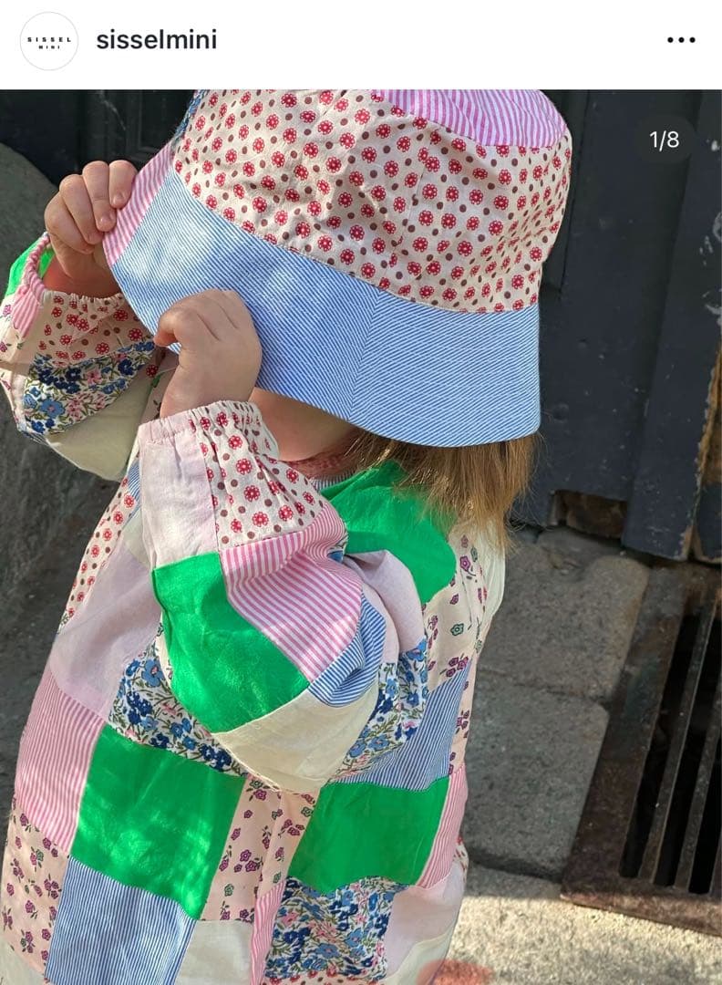 sissel miniパッチワークワンピース　4-5y