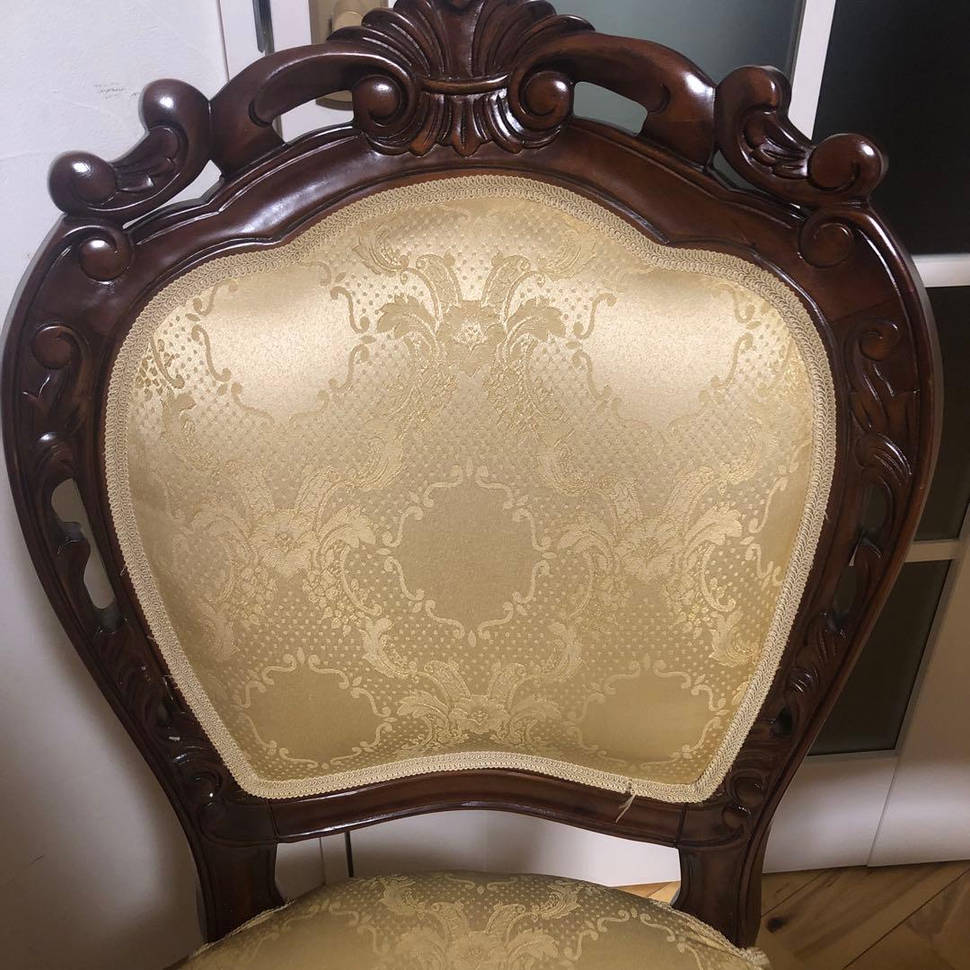 アンティーク　クラシック木製チェア　2脚セット