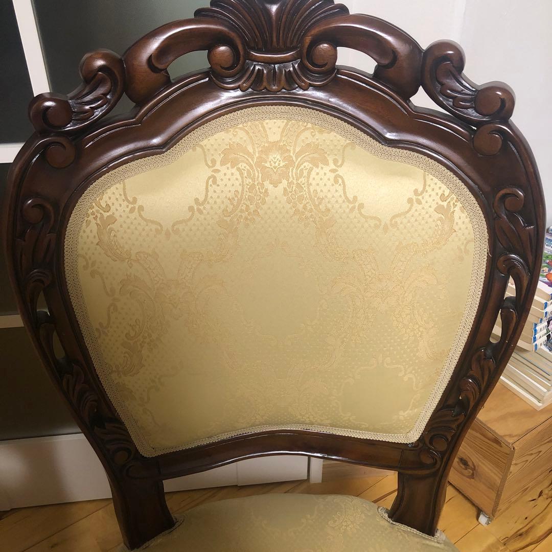 アンティーク　クラシック木製チェア　2脚セット