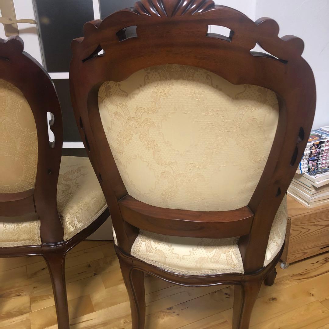 アンティーク　クラシック木製チェア　2脚セット