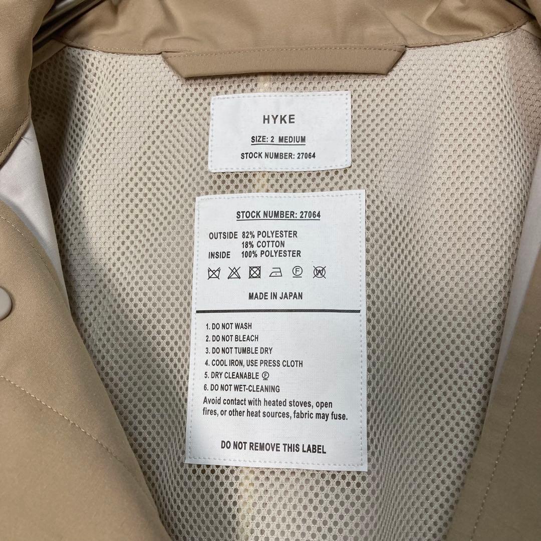 【美品】24年　HYKE 【SPURSHOP別注】M－65 TYPE COAT