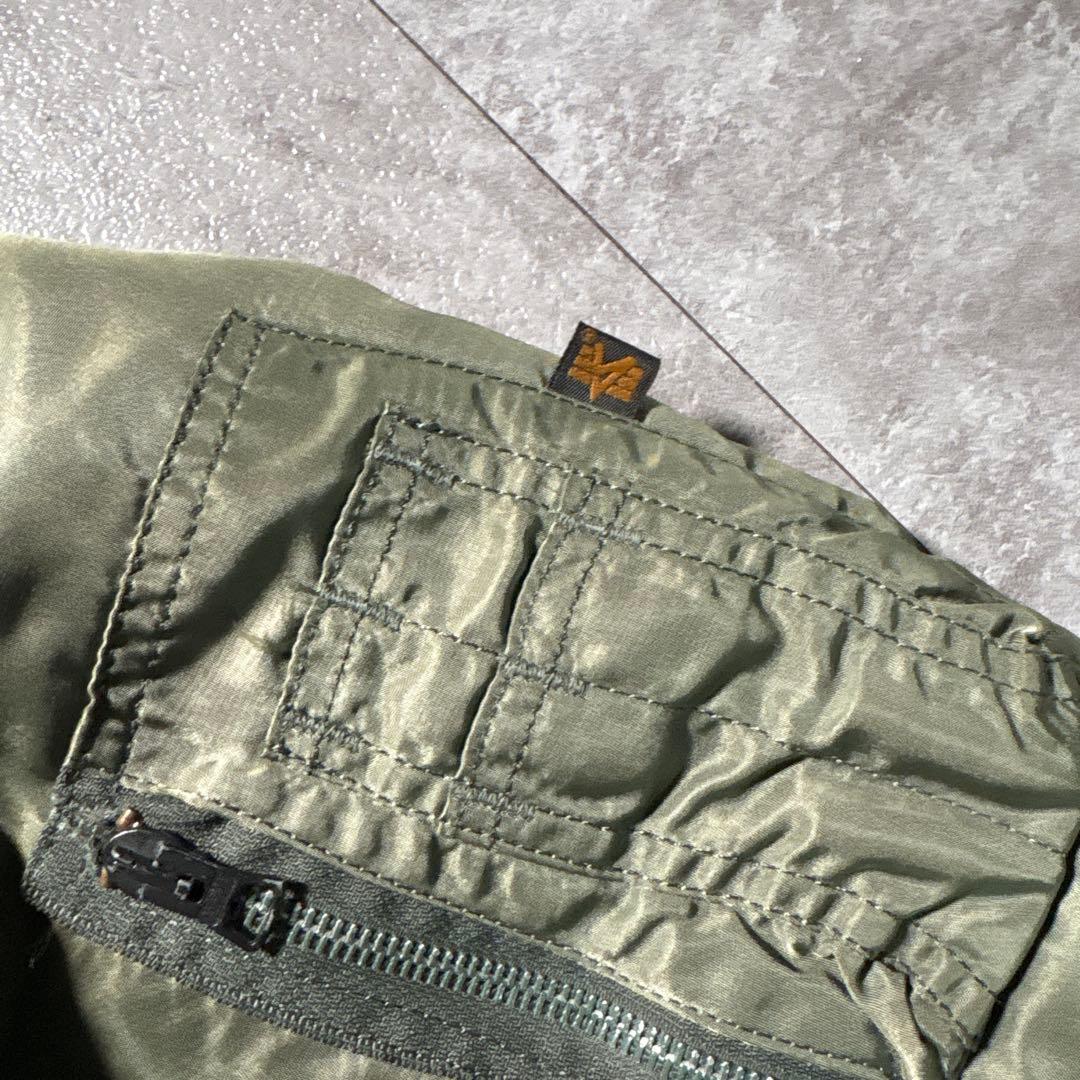 90s alpha ma-1 flight jacket USA製　短丈　M