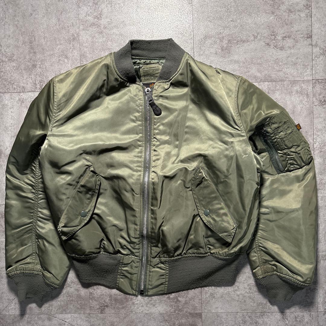 90s alpha ma-1 flight jacket USA製　短丈　M
