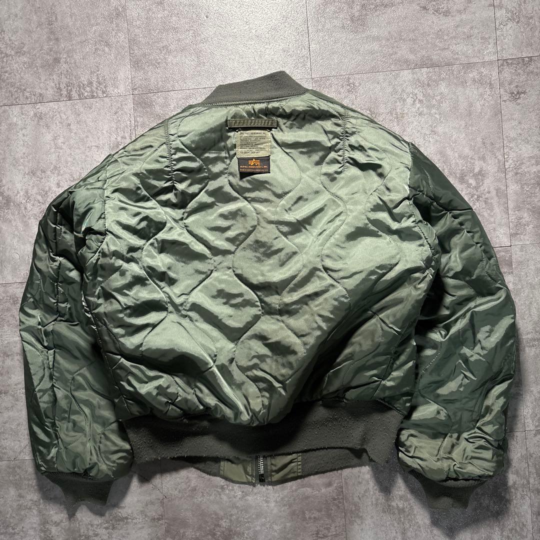 90s alpha ma-1 flight jacket USA製　短丈　M