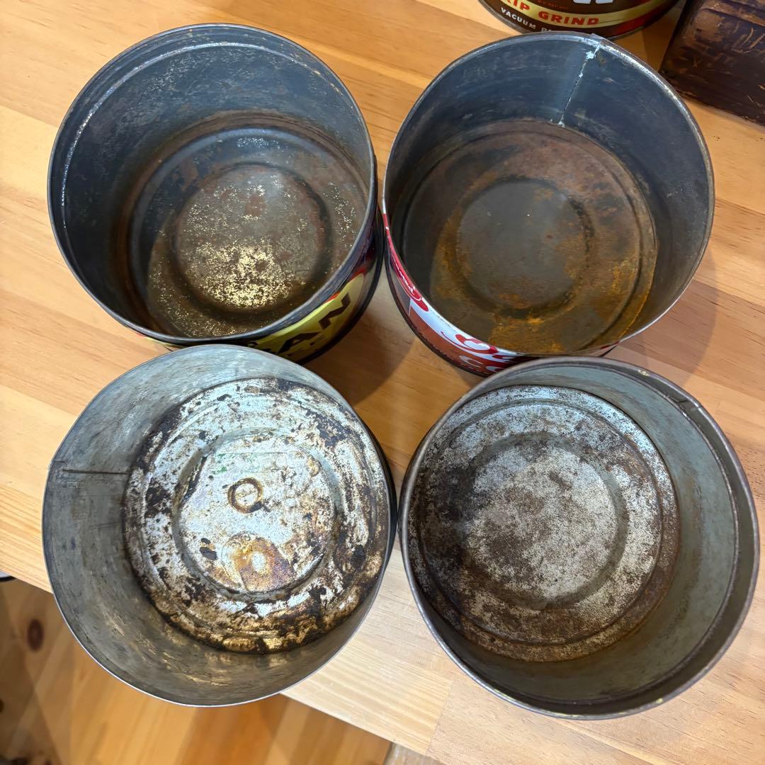 【ヴィンテージ】コーヒー缶 4缶セット ティン缶 tin缶
