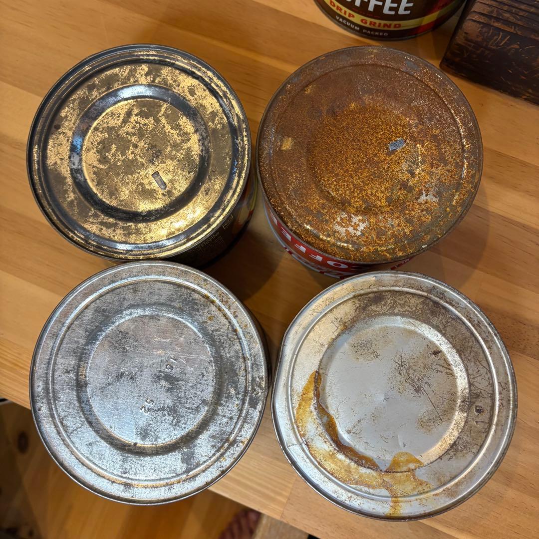 【ヴィンテージ】コーヒー缶 4缶セット ティン缶 tin缶
