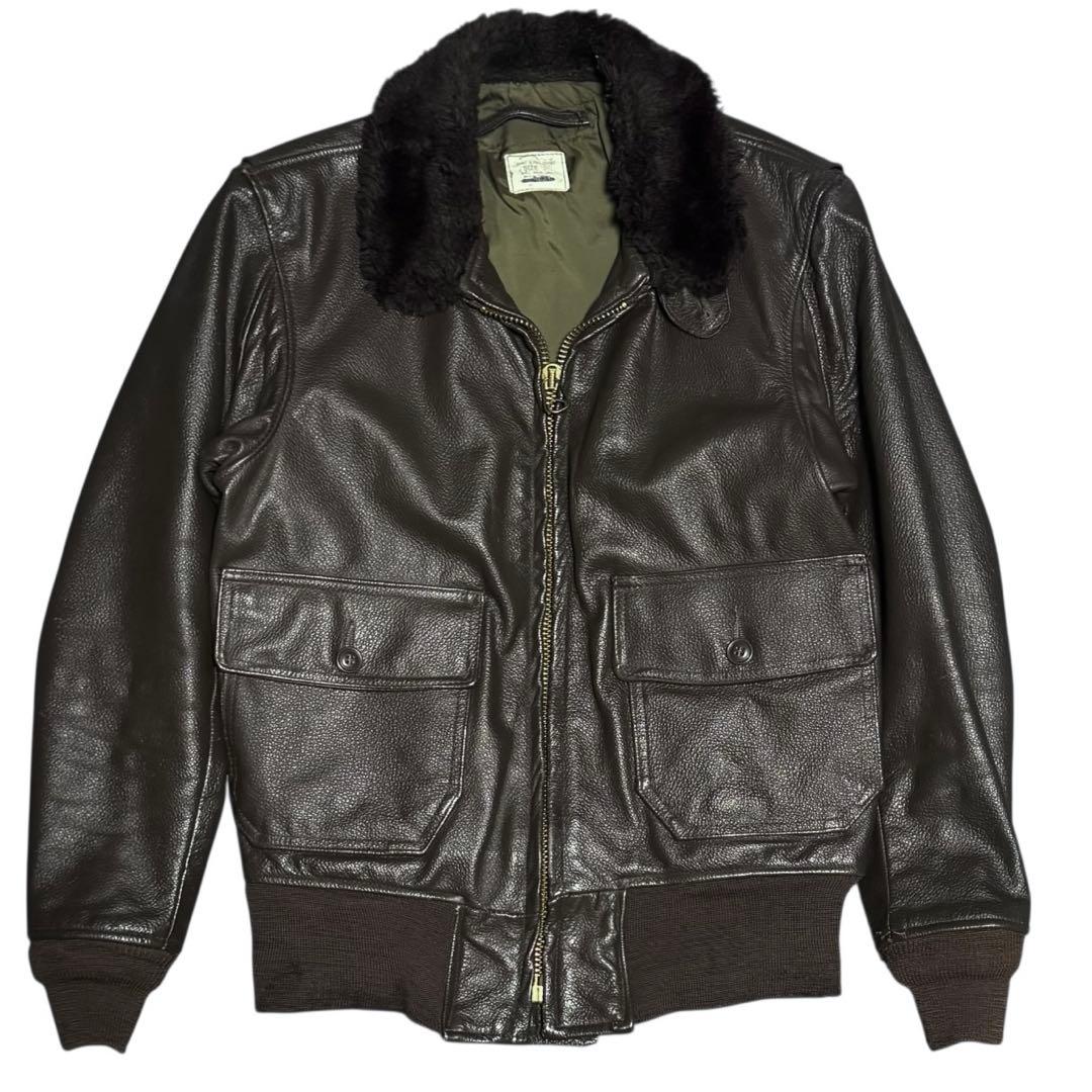 米軍実物 USN 80s G-1 BRILL BROS社製 フライトジャケット