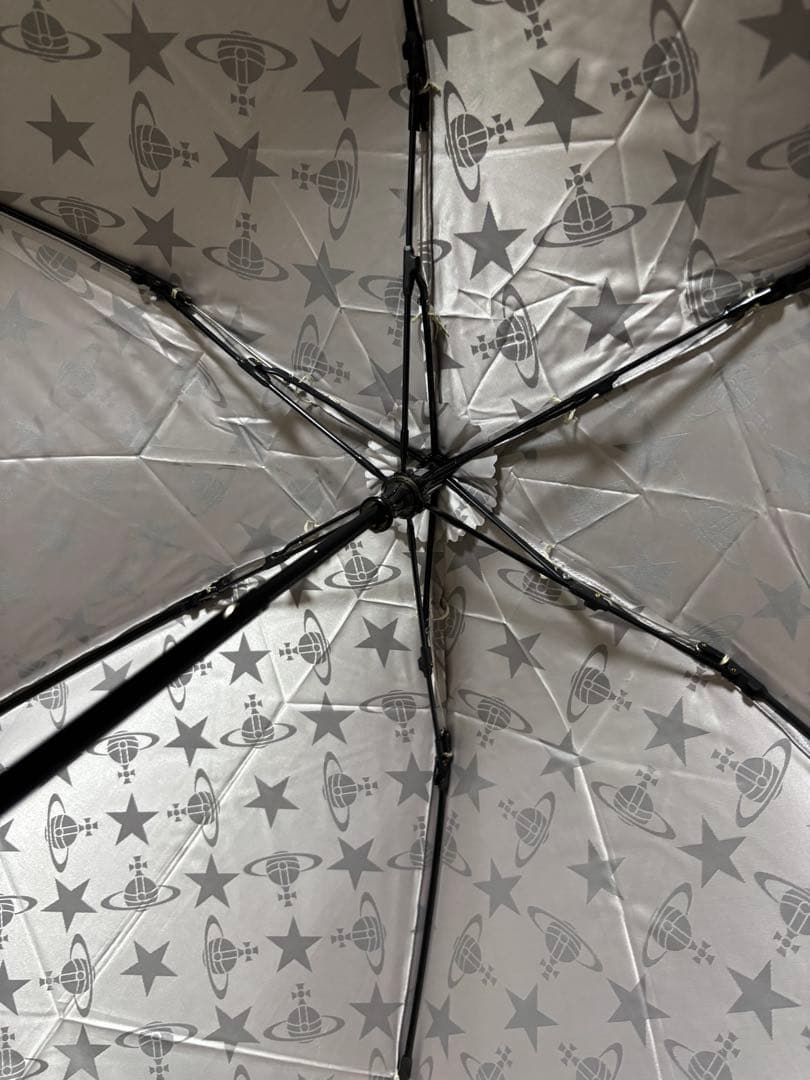新品☆ Vivienne Westwood スター/ORB 折りたたみ傘 グレー