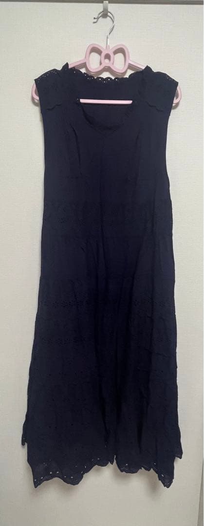 新品yukiemo Teddyレースワンピース3Lネイビー　ユキエモン