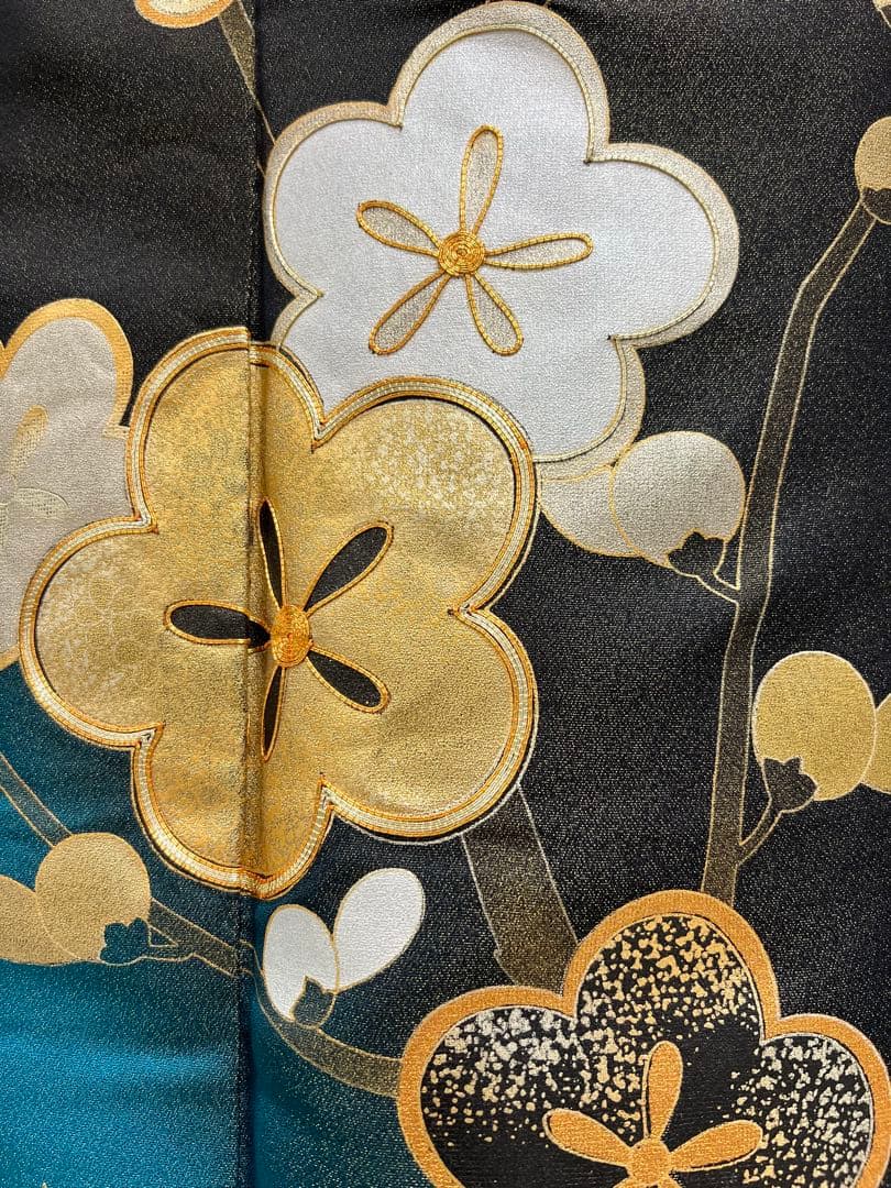 豪華金彩　振り袖　フルセット　別誂長襦袢付　成人式　刺繍入り　金通し 606