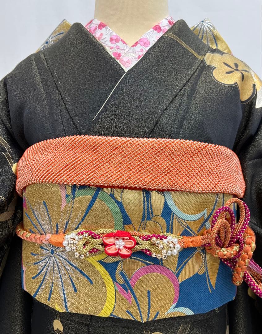 豪華金彩　振り袖　フルセット　別誂長襦袢付　成人式　刺繍入り　金通し 606