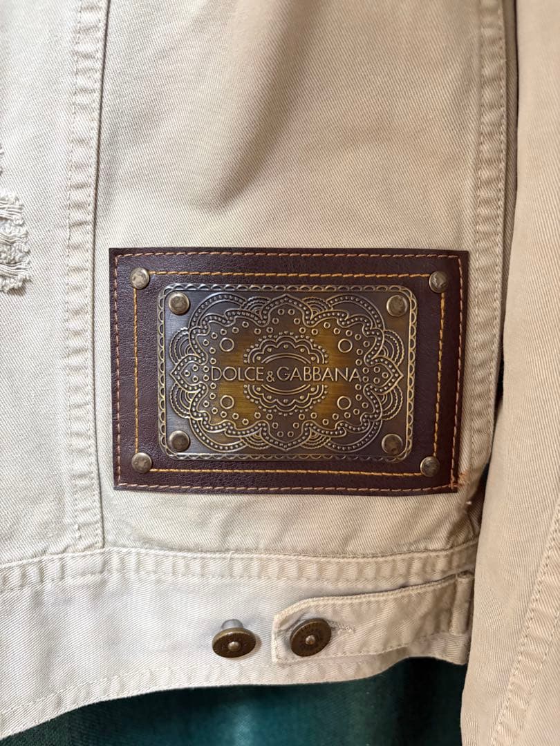 Dolce & Gabbana ベージュデニムジャケット