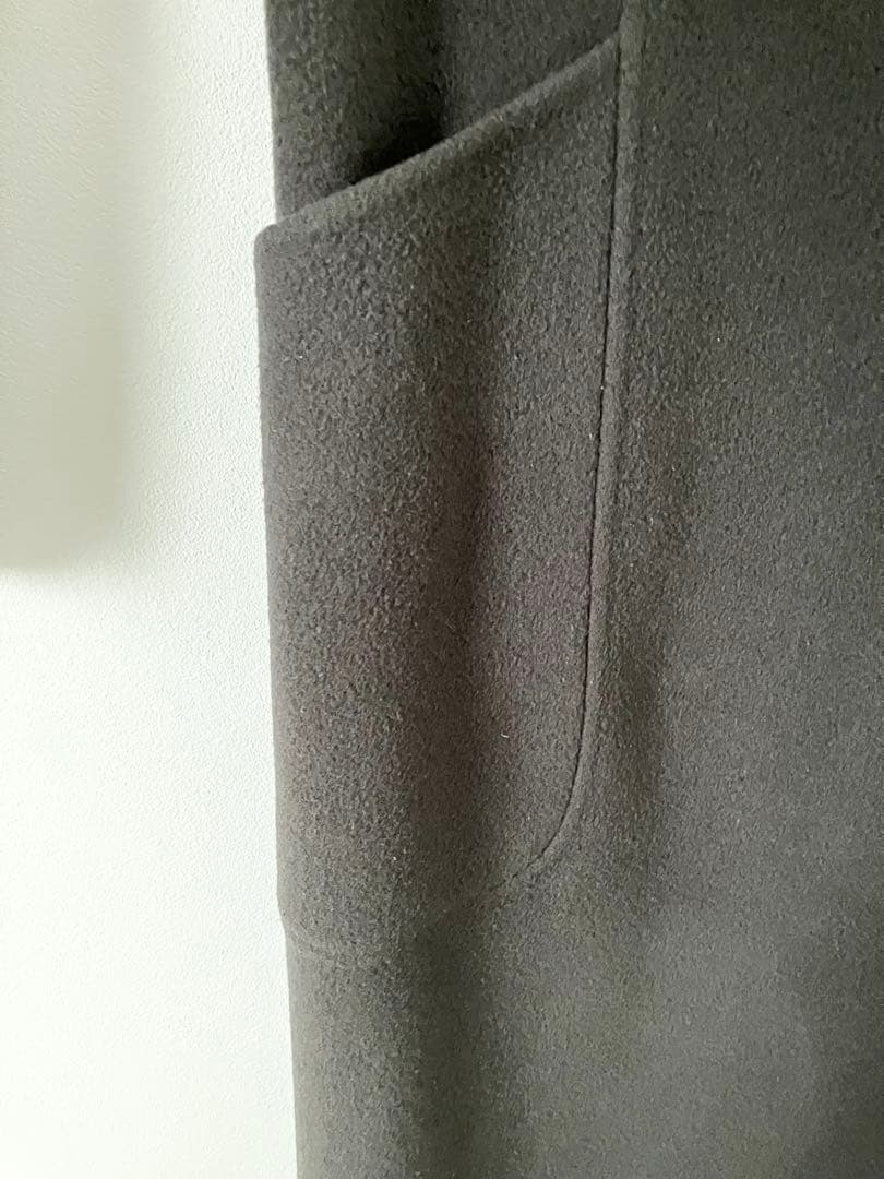 SOÉJU ソージュ ウールリバーローブコート ベルト チャコールグレー S