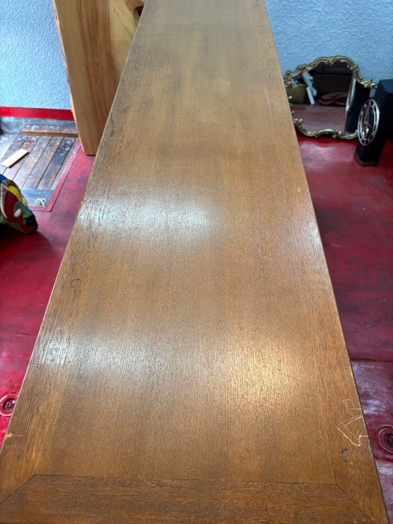 ◆アンティークガラスショーケース・タイル模様　状態B