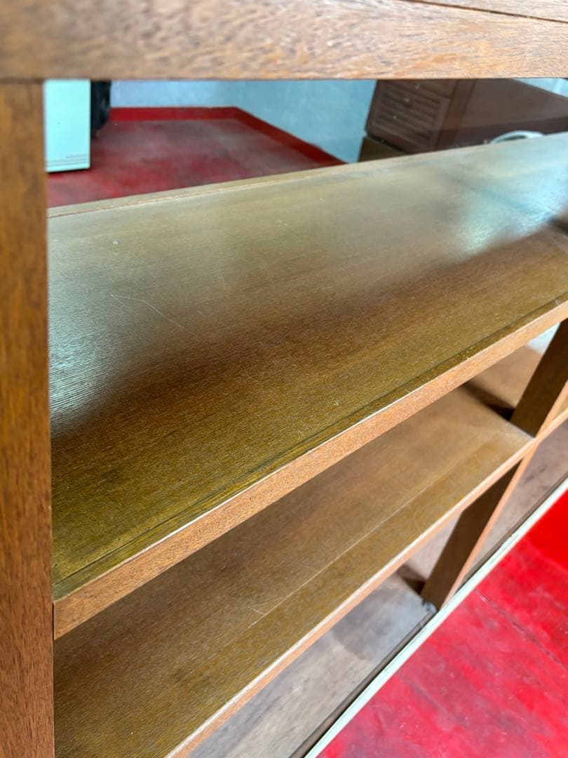 ◆アンティークガラスショーケース・タイル模様　状態B