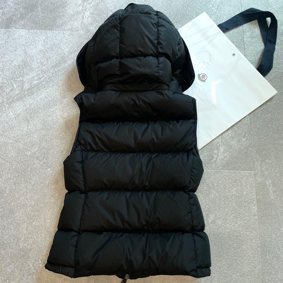 鑑定済・美品★モンクレール　GALLINULE ダウンベスト　フード着脱可　00