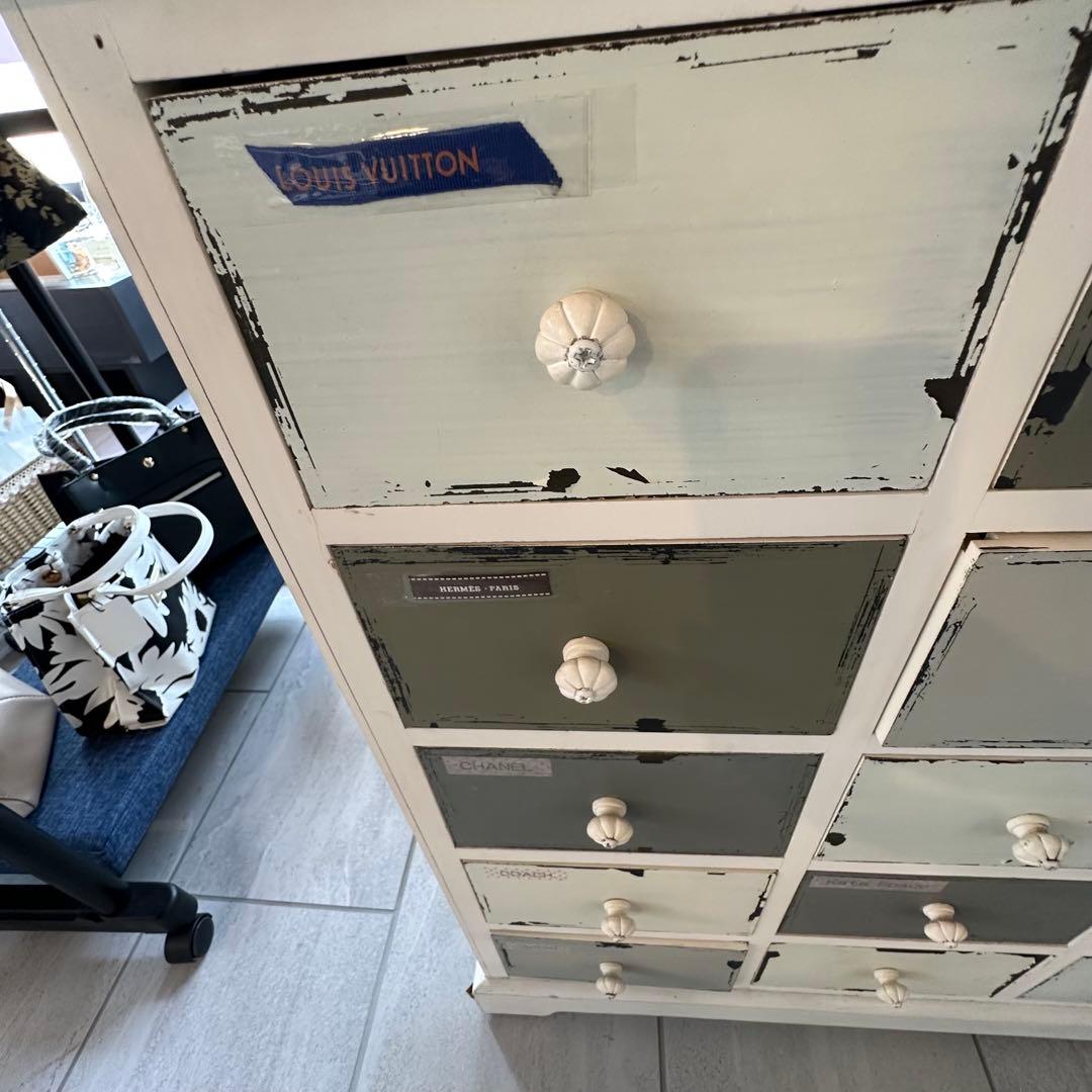 【引き取りお値引き】木製チェスト　ボックス引き出し収納　フレンチシック　シャビー