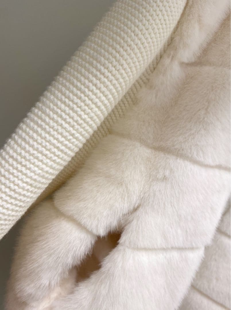 dholic同型　2WAYニットスリーブエコファーダウンジャンパー