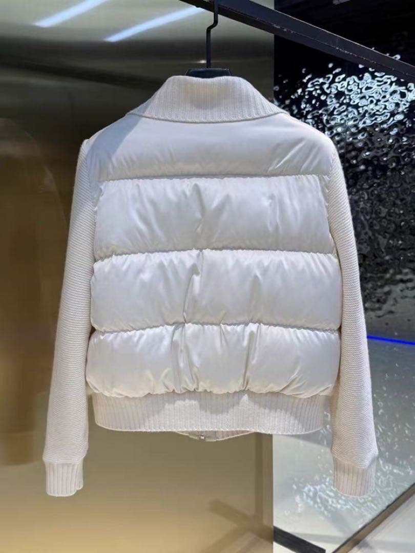 dholic同型　2WAYニットスリーブエコファーダウンジャンパー