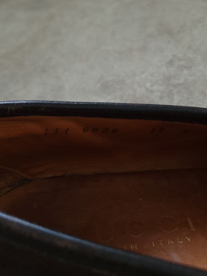 OLD GUCCI グッチ ホースビット スウェード モカシン シューズ