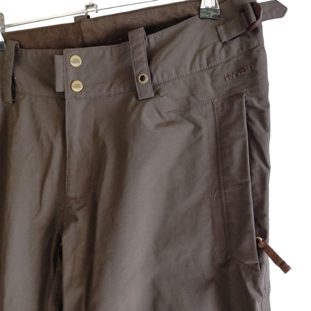 【高機能】US ノースフェイス HYVENT スノーボード パンツ 茶 L