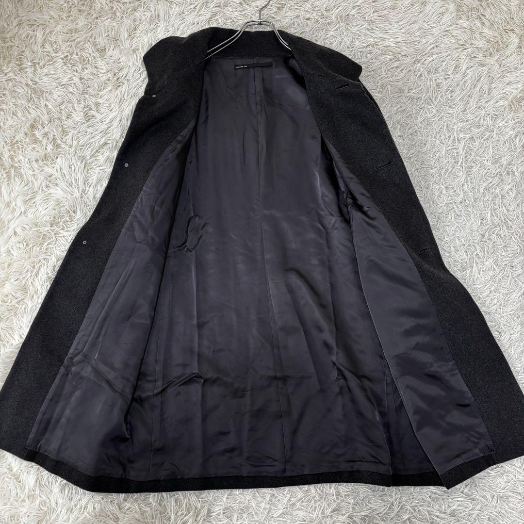 GALERIE VIE✨カシミヤ100 ロングコートショールカラー　ダークグレー