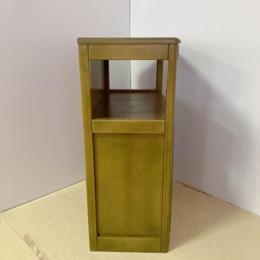 天然木　キャビネット　電話台 FAX台　コンソール　サイドチェスト　レンジ台