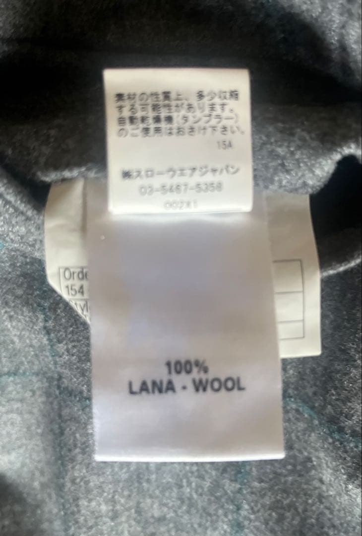 INCOTEX グレー チェック柄 スラックス