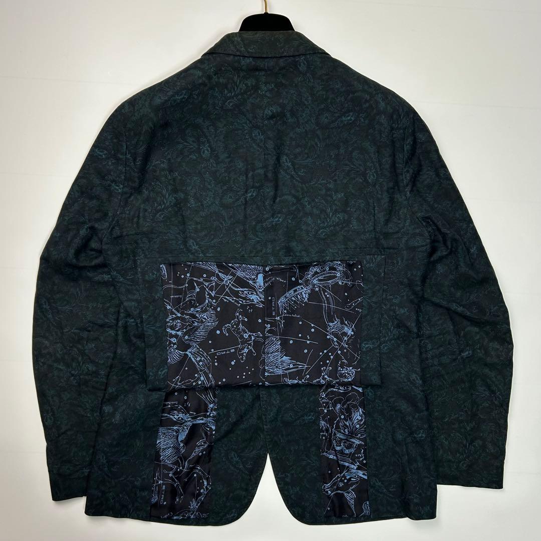 美品✨ XLサイズ ETRO テーラードジャケット ペイズリー柄 裏地 星座柄