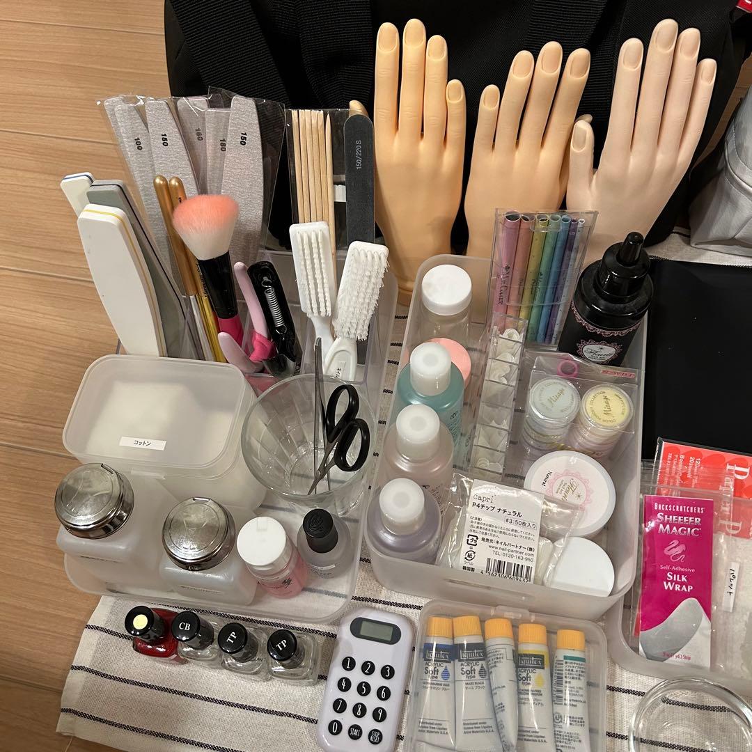 ネイリスト検定道具 バッグ付き まとめ売り