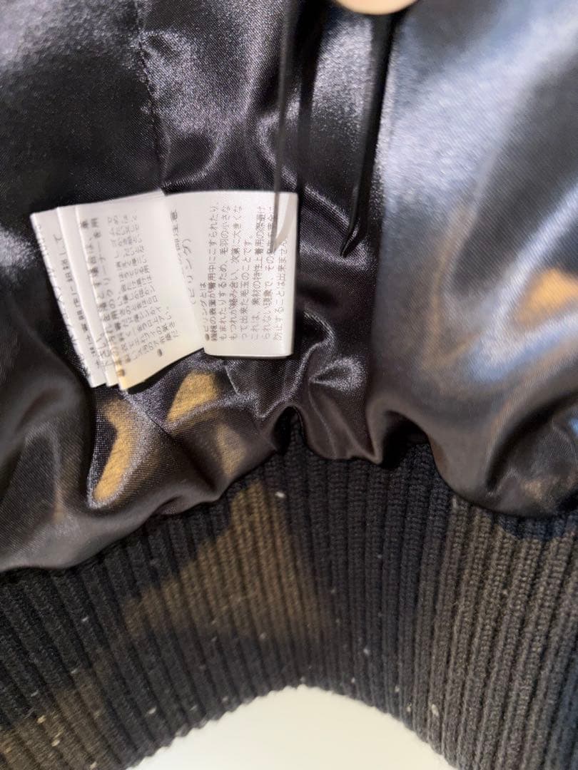 【美品】ヒステリックグラマー hys アップリケスタジャン メンズS 黒白