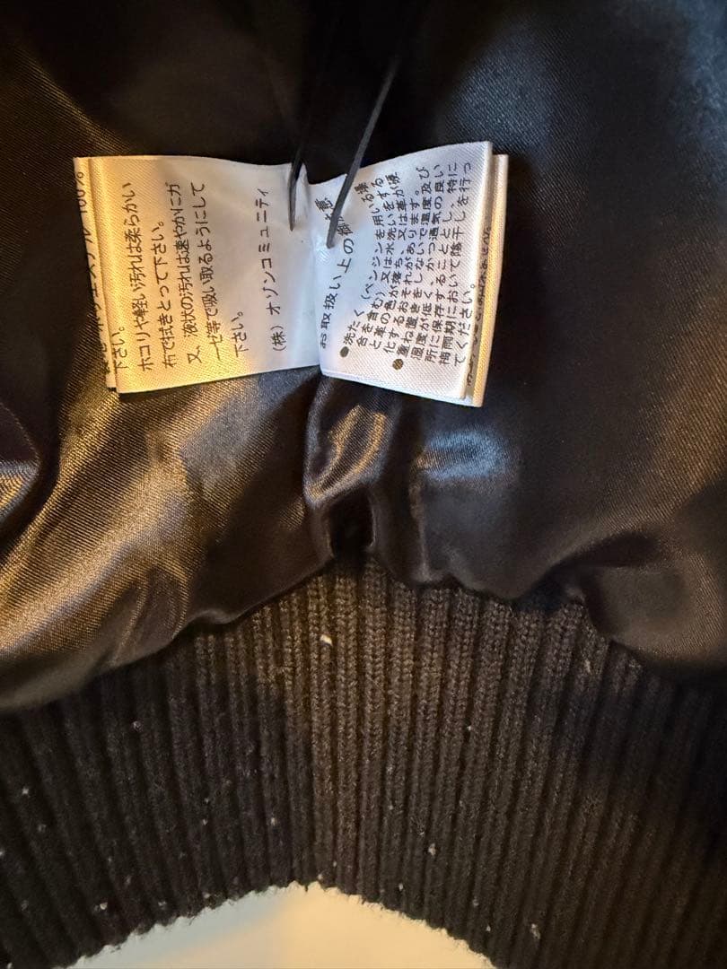 【美品】ヒステリックグラマー hys アップリケスタジャン メンズS 黒白