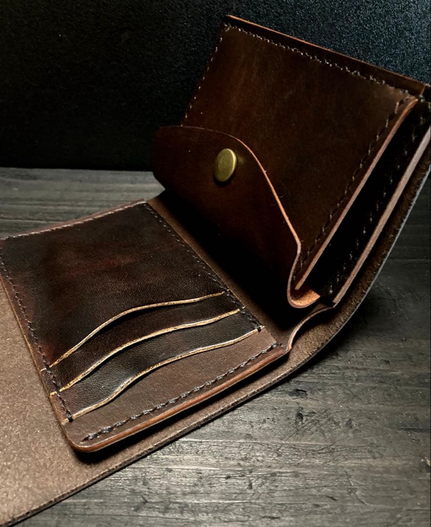 姫路レザー　三つ折りウォレット