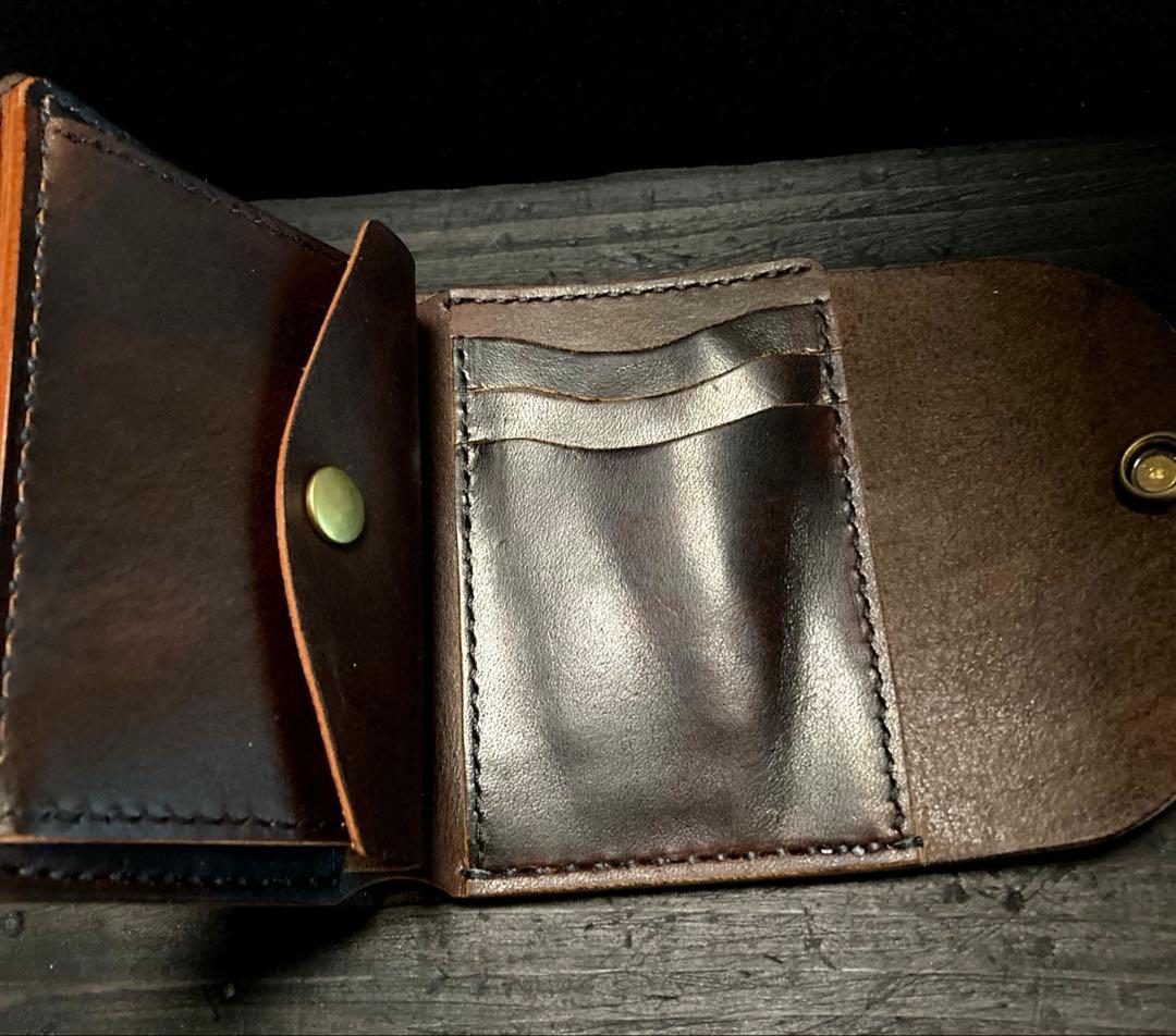 姫路レザー　三つ折りウォレット