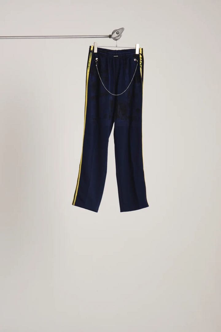 パンツ BODYSONG. FLAT PRESS PRINT PT NAVY