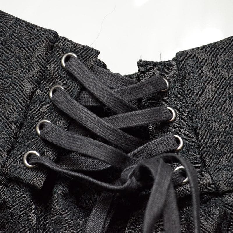 未使用★ATELIER BOZ　アトリエボズ　レースアップ　ハーフパンツ