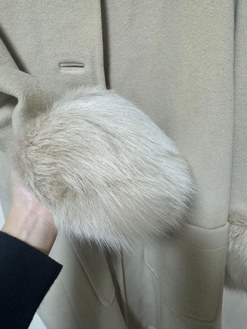 美品❗️FOXEY毛皮ファーコート 定価50万くらい