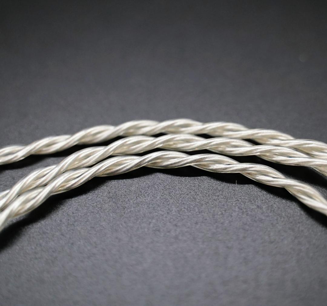 最高峰グレード 7N超冷凍製単結晶銅銀メッキ最高ケーブル IE500/4.4mm