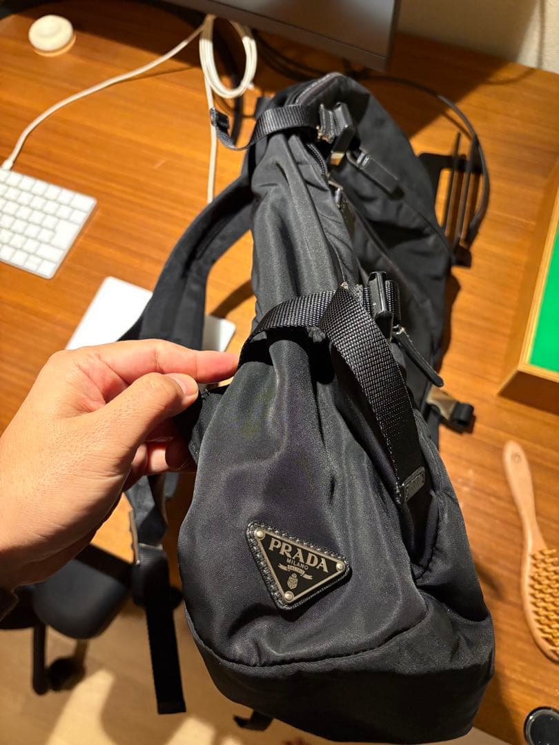 ggggPRADA ナイロンバックパック 2VZ022 黒