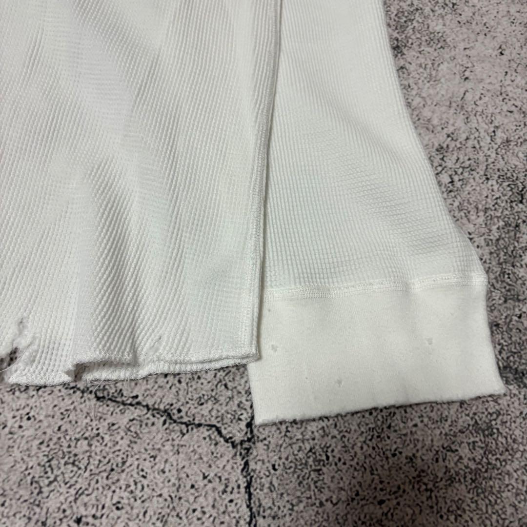 アンセルム　試着のみ　ダメージ加工　ワッフルクルーネックT タグあり