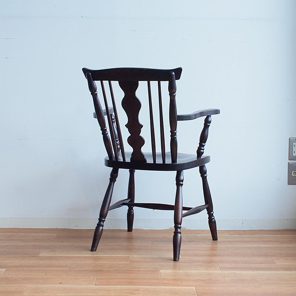 北海道民芸家具 アームチェア 樺材 ウィンザーチェア 肘掛椅子 和モダン