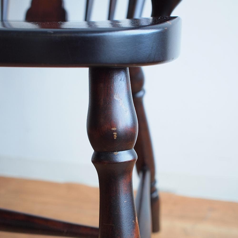 北海道民芸家具 アームチェア 樺材 ウィンザーチェア 肘掛椅子 和モダン