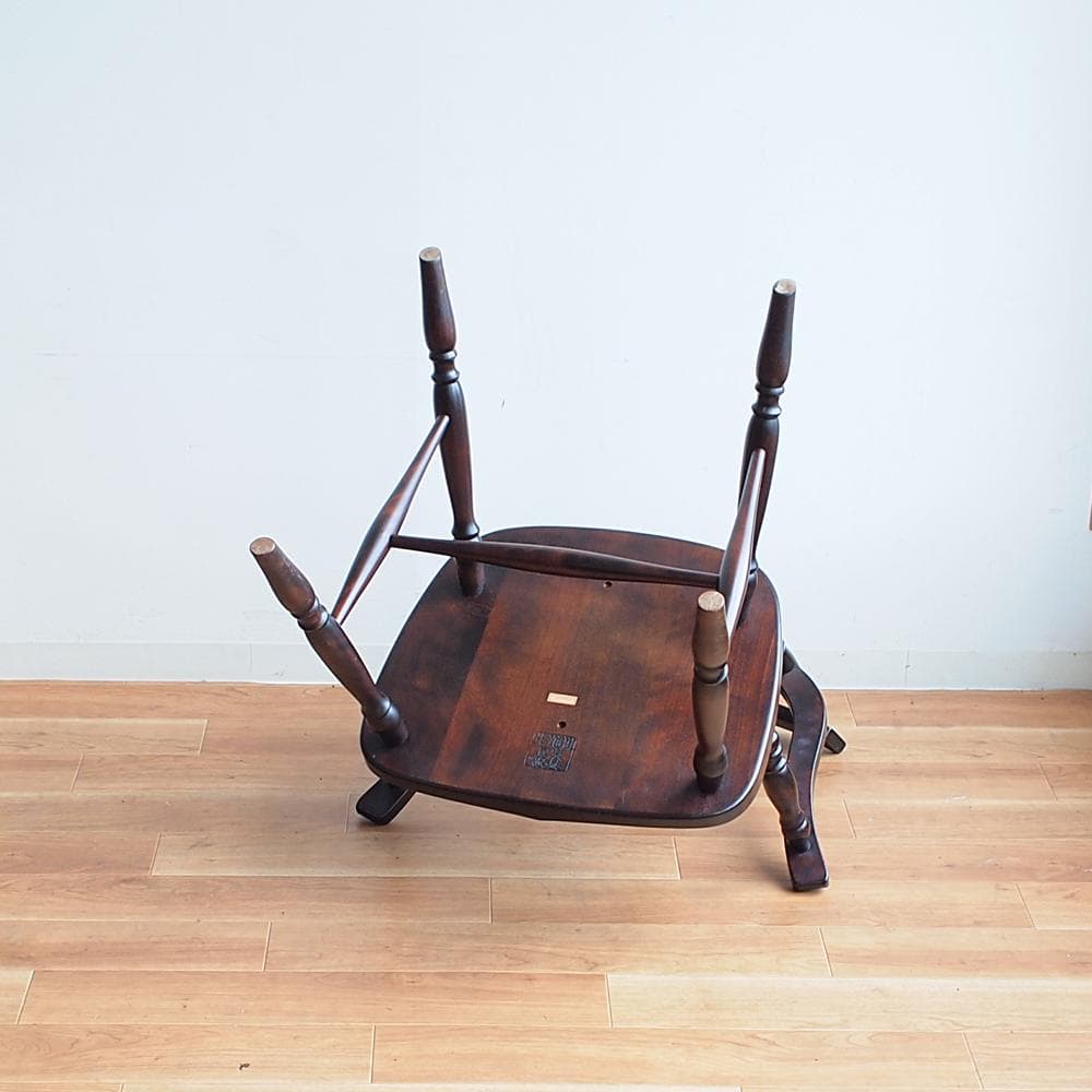 北海道民芸家具 アームチェア 樺材 ウィンザーチェア 肘掛椅子 和モダン