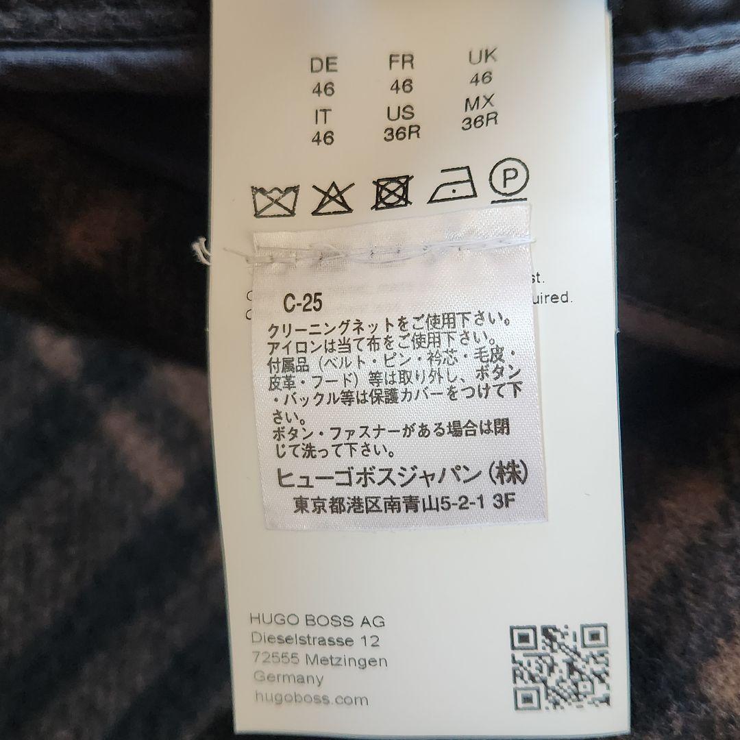 美品✨現行タグ HUGO BOSS チェスターコート マルチチェック 肌触り◎