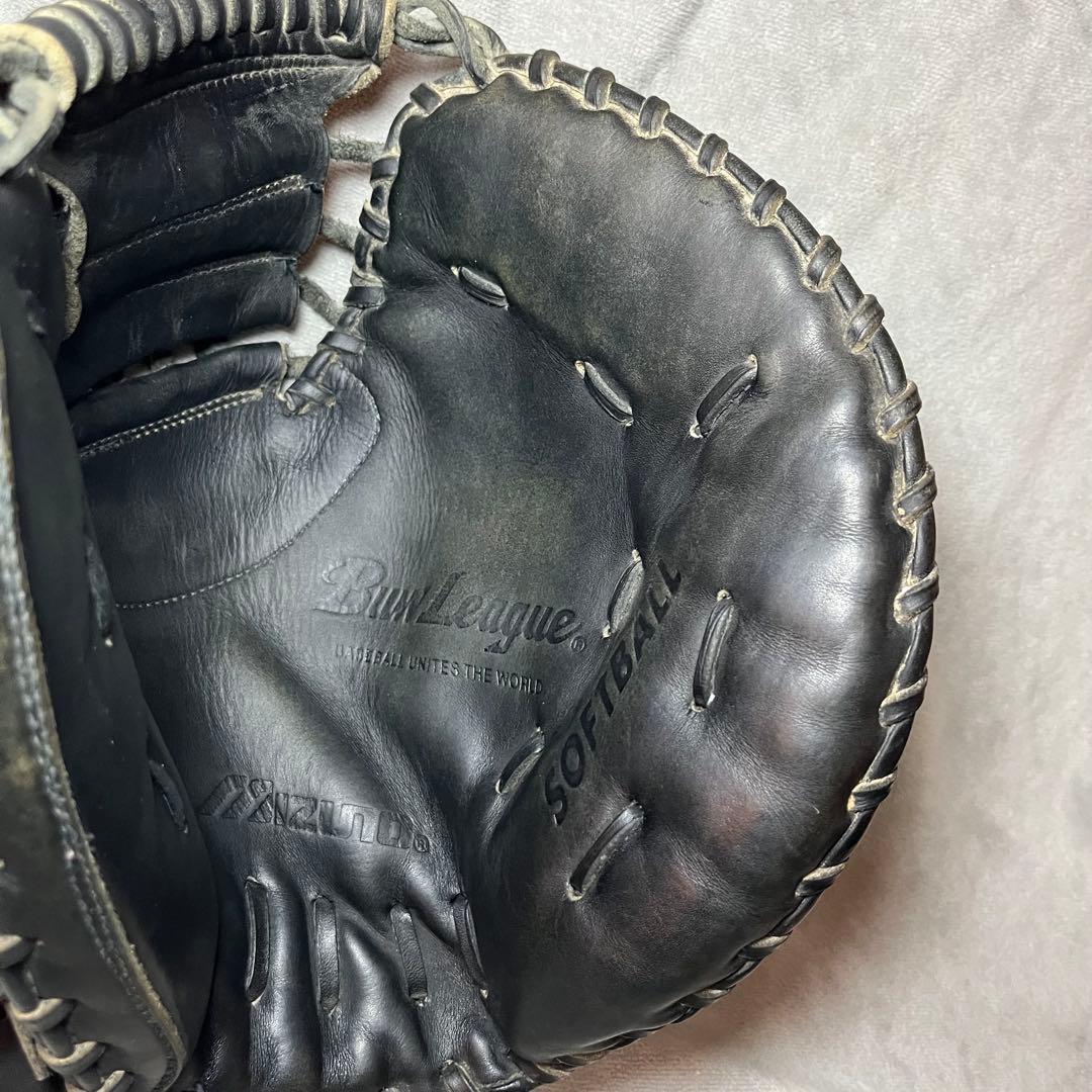 Mizuno ビューリーグ　ソフトボールグローブ キャーストミット　青ビュー