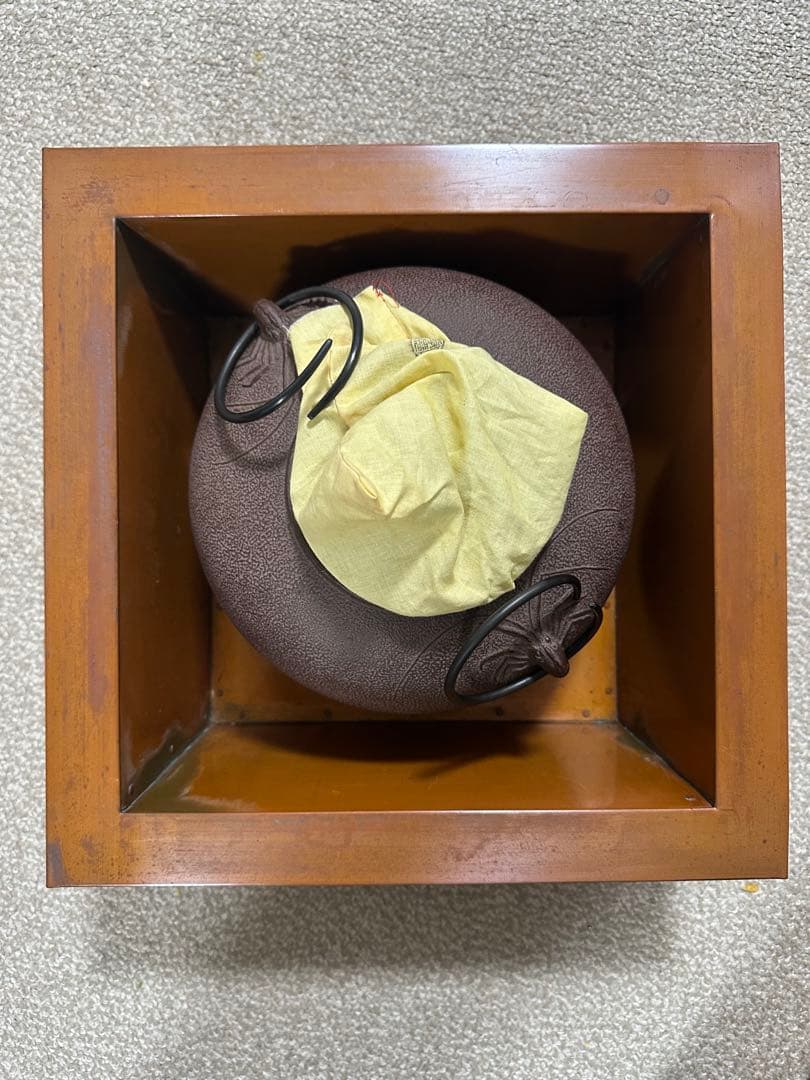 【茶道具】　釜　【菊地 】浄清(造)