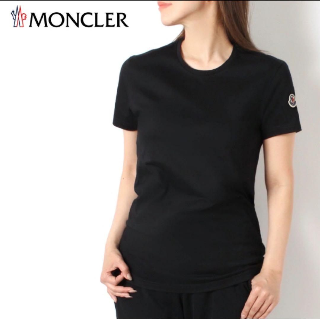 MONCLER ブラック Tシャツ 半袖