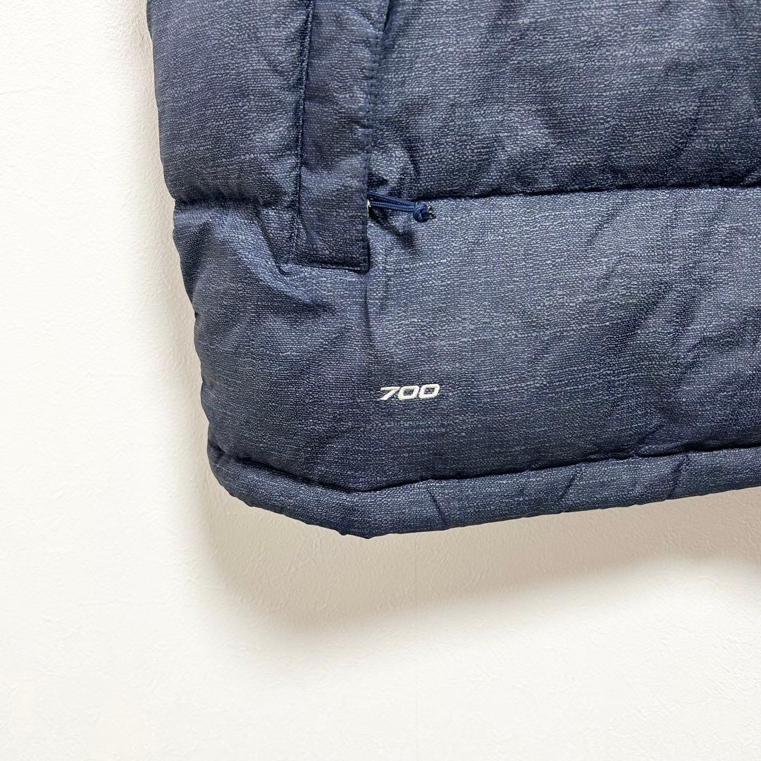 日本未入荷　US規格　ノースフェイス　ヌプシダウンベスト　700FP デニム生地