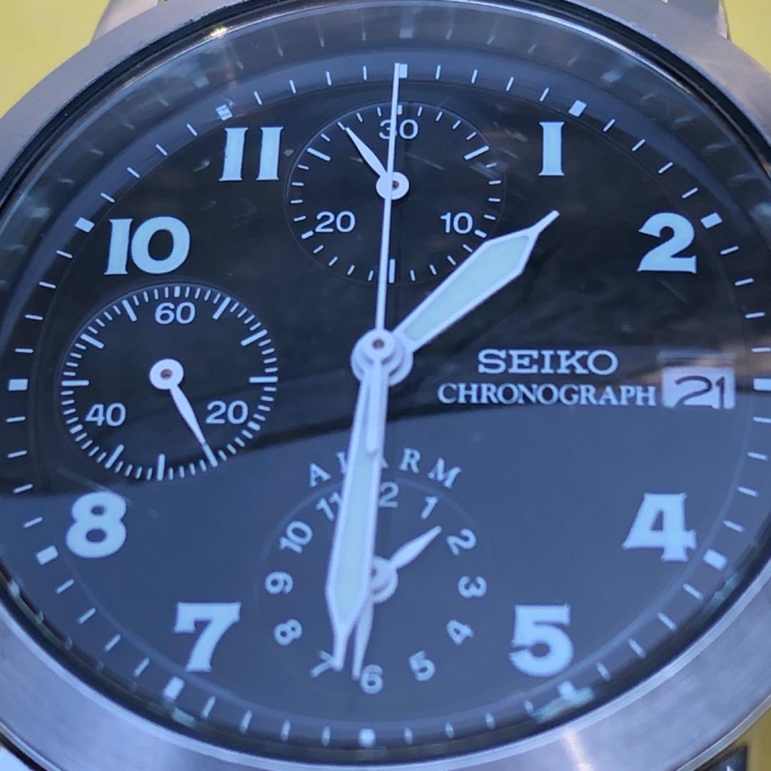 SEIKO クロノグラフ　稼働品　クォーツ